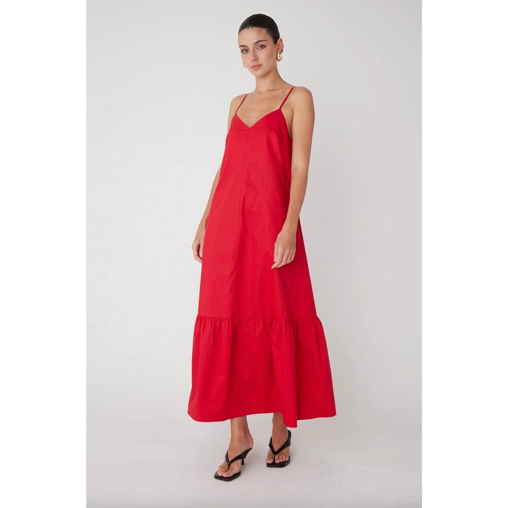 NEW JS71 barbados maxi dress in red